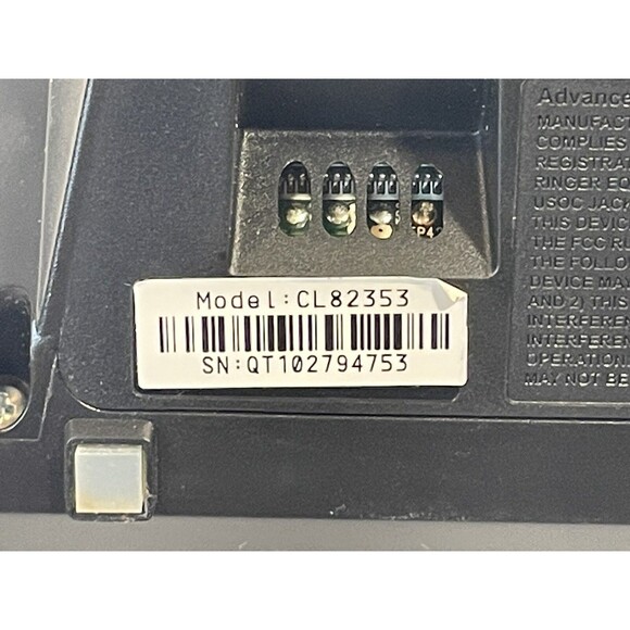 AT&T Cordless Telephone Phone Base Answering Machine Audible Caller ID CL82353 - Picture 6 of 7